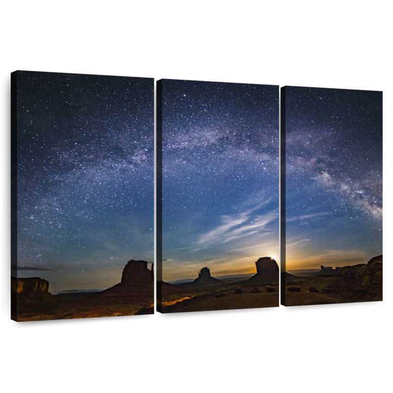 Oberle Monument Valley Milky Way Sunset, 42" H x 65" W