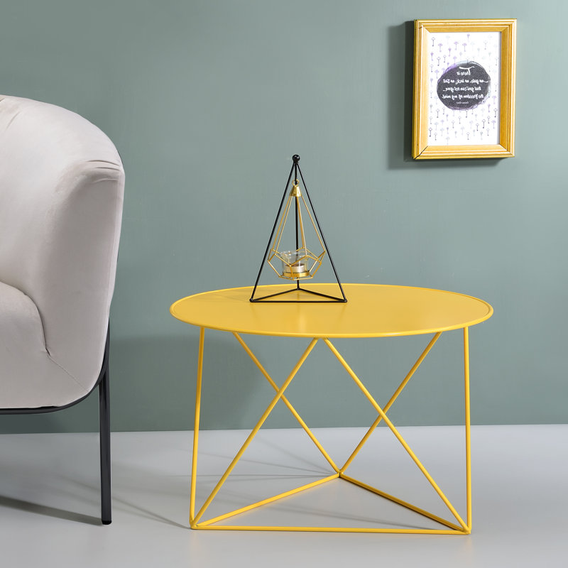 Table de bout Salas, Jaune