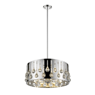 Lustre tambour unique 5 lumières