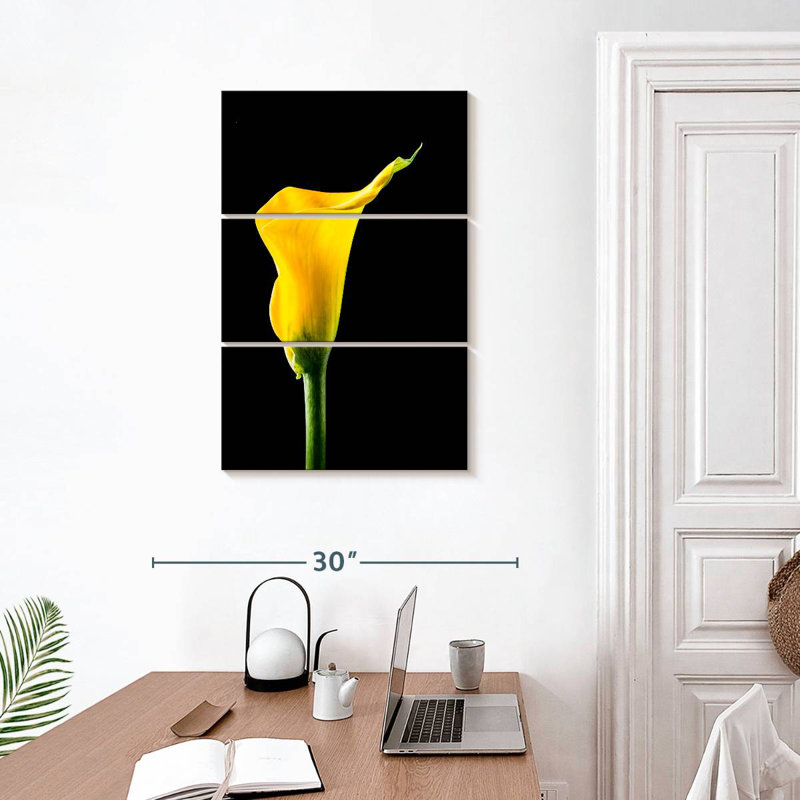 Harnek fleur de lys Calla, H 32 po x l 20 po