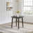  Hinged Drop Leaf Dining Table, 22 to 36 Inch Round Tabletop, Brown-668205974