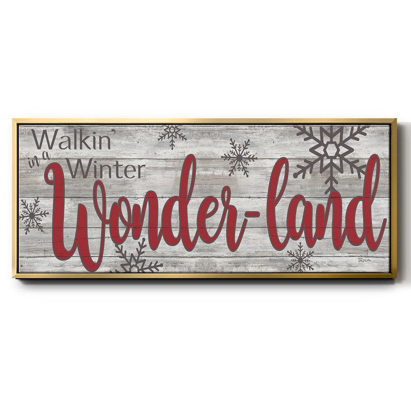 Winter Wonderland - toile encadrée, H 8 po x l 20 po