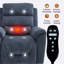 Fauteuil inclinable à deux moteurs avec fonction de position infinie Leatherair-1833054501