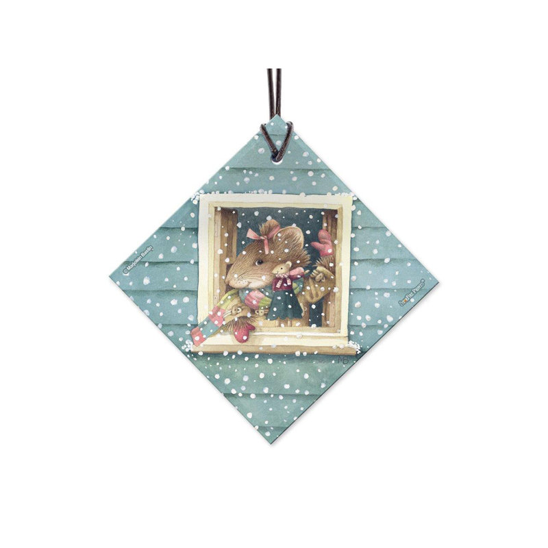 Marjolein Bastin Vera, la souris dit bonjour, impression sur verre