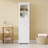 Tall Bathroom Storage Cabinet With Glass Doors, Free-Standing, Two Drawers, And Adjustable Shelves, MDF Board, Painted White - Perfect For Displaying Your Favorite Items-312976701