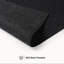 Tapis intérieur / extérieur noir tissé à la machine Estivalis-646265331