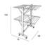 Beech Wood, Alluminium Foldable Freestanding Drying Rack