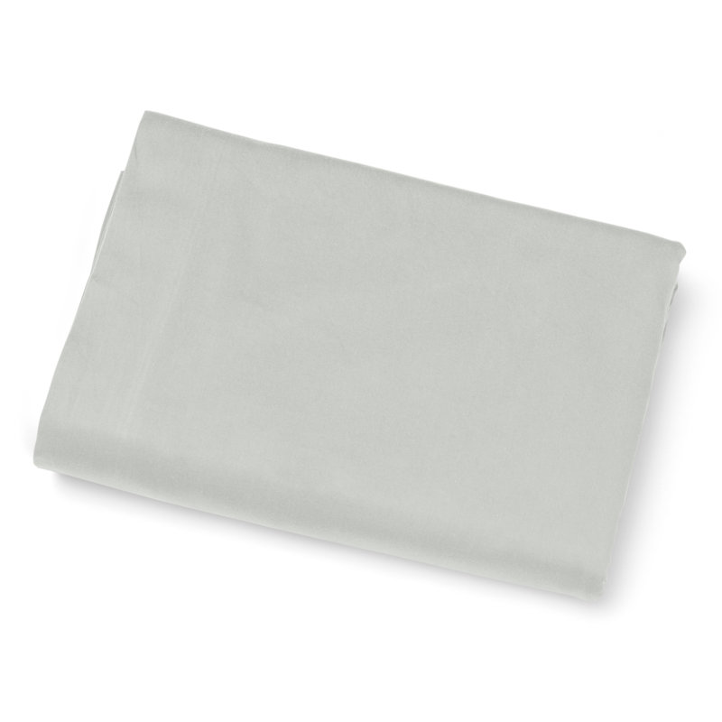 Viola Sateen Flat Sheet, King, Silver Moon