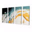 Wawona - art mural vagues 4 pièces-106425831