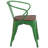 Kesterson Metal Chair with Wood Seat and Arms-1340017045