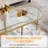 Oval 2-Tier Glass Center Como