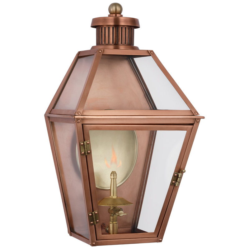 Stratford Gas 1 - Light Outdoor Wall Lantern, 18'' H x 10'' W x 8.25'' D
