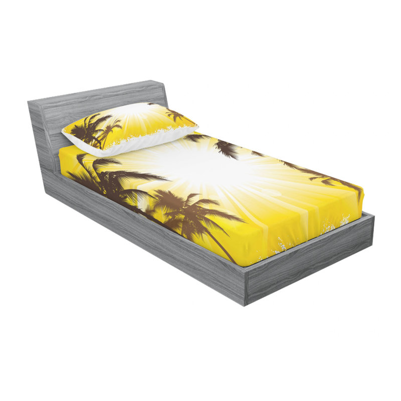 Microfiber Floral Sheet Set, Twin
