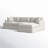Lucia 128" Wide Down Cushion Sofa & Chaise-736983306-736984812