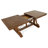 Extendable Trestle Dining Table With 4 Upholstered Side Chairs Upholstered Bench And Buffet-46134066