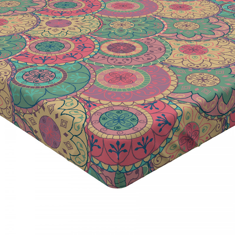 Microfiber Floral Fitted Sheet, Full Fitted Sheet