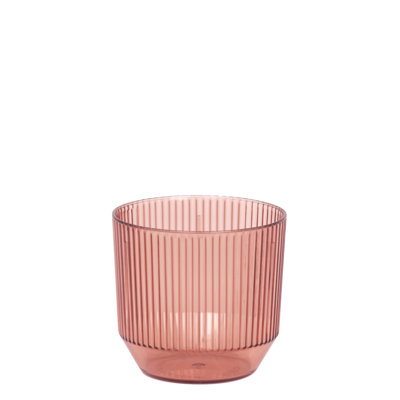 Front Of The House Plastic Fluted Drinking Glass