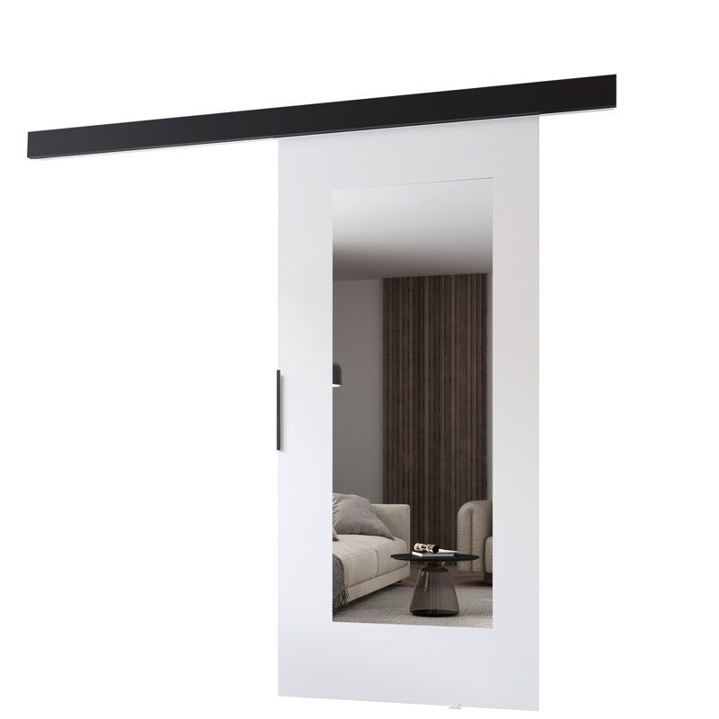 Sliding Door Prim I, Interior Door, White/Black, 86cm x 205cm