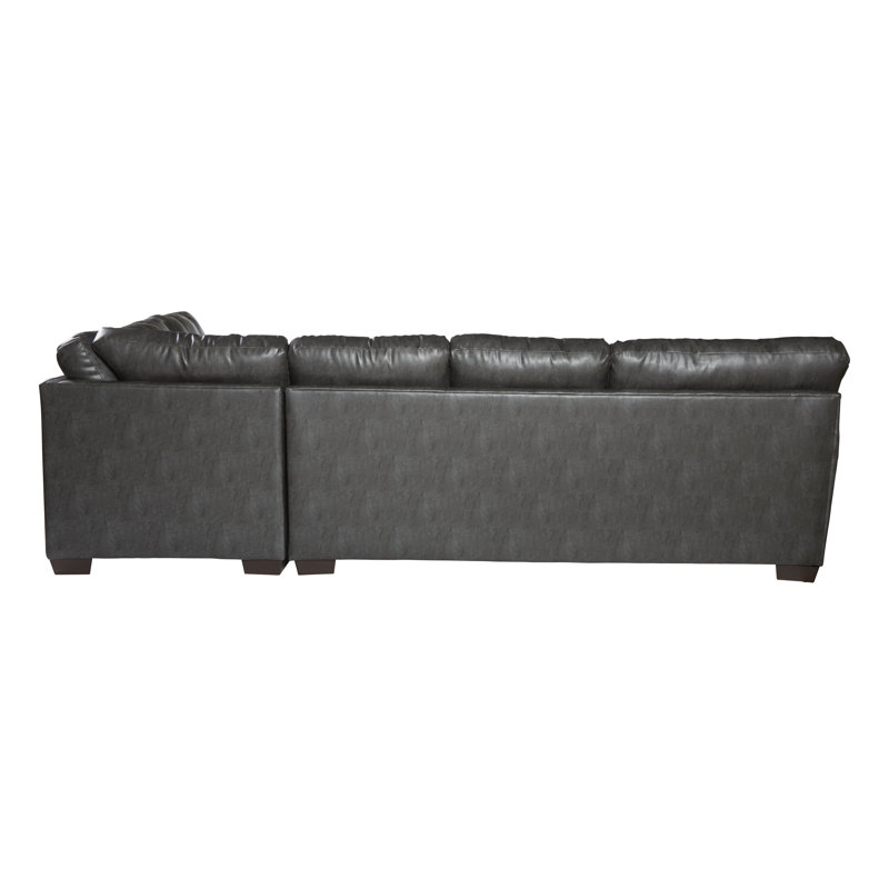 Clingensmith Upholstered L-Shaped Sectional Right Hand Facing, Cinder