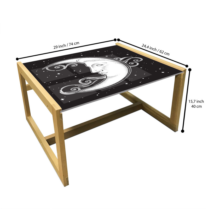 Jacyn Sled Coffee Table, 62cm H x 74cm W x 40cm D