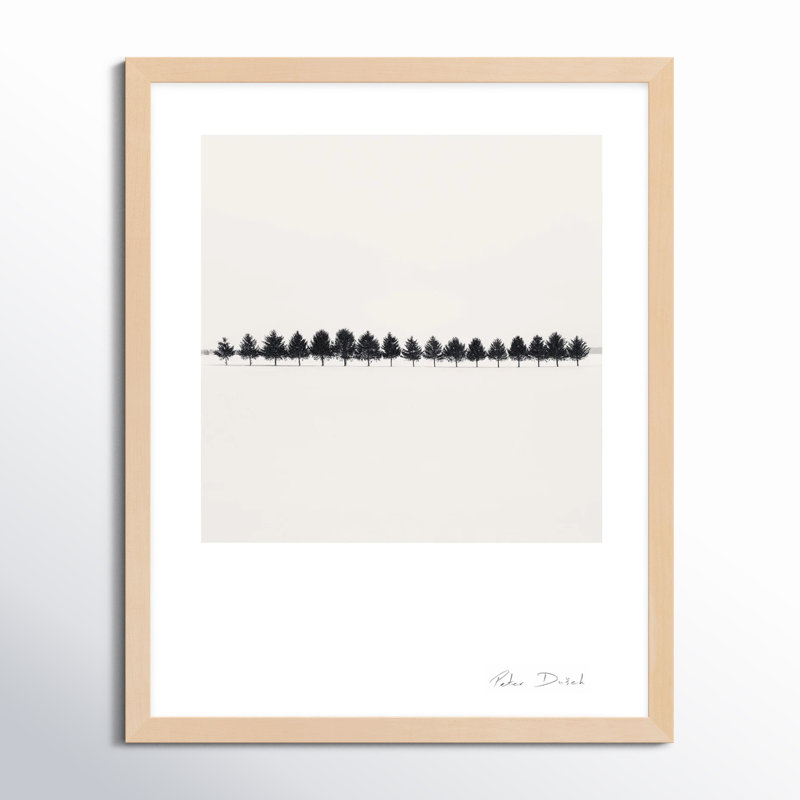 Seventeen Trees Print by Peter Dušek, Brown, 50" H x 40" W x 1.25" D