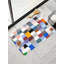 Tapis de bain patchwork coloré pour salle de bain, 16 x 24 po