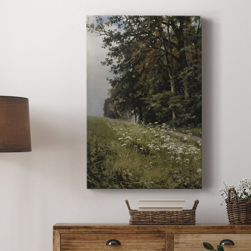 Motif floral rétro CCXCIX - galerie Cavas, H 27 po x l 18 po