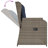 vidaXL Garden Bench Grey Poly Rattan-845075845