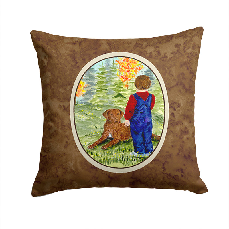 Coussin décoratif intérieur/extérieur chesapeake bay retriever the little garçon