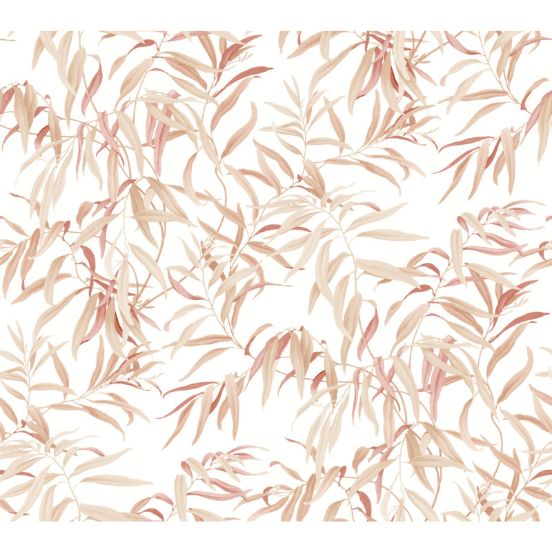 Papier peint floral Aike, gris