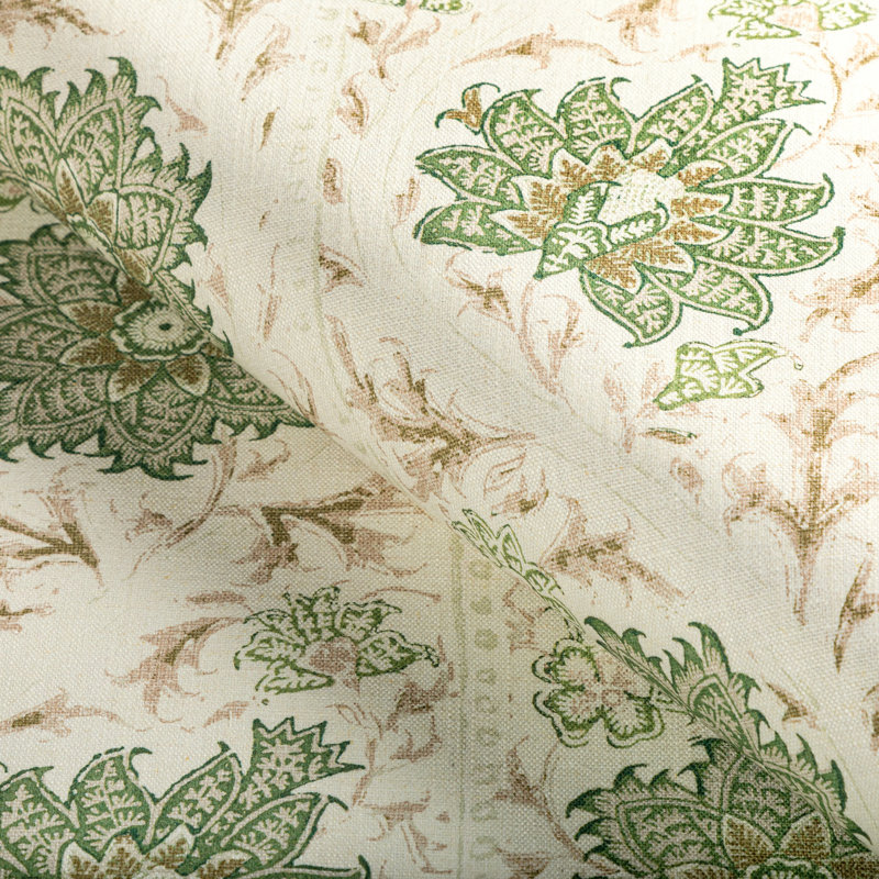 Calico Vine Fabric, Greenery