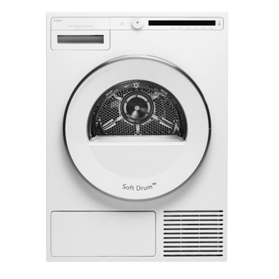 ASKO 4.1 cu. ft. High Efficiency Smart Electric Stackable Dryer with Steam Dry and Sensor Dry with Pedestal Included White