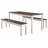 Poppy-Jane 6 - Person Pine Solid Wood Solid Wood Top Four Leg Dining Set