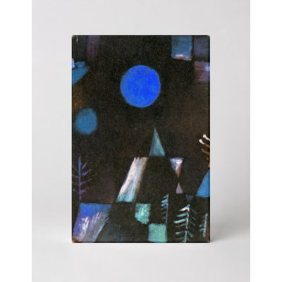 «Blue Night Landscape - Portrait», art mural sur toile