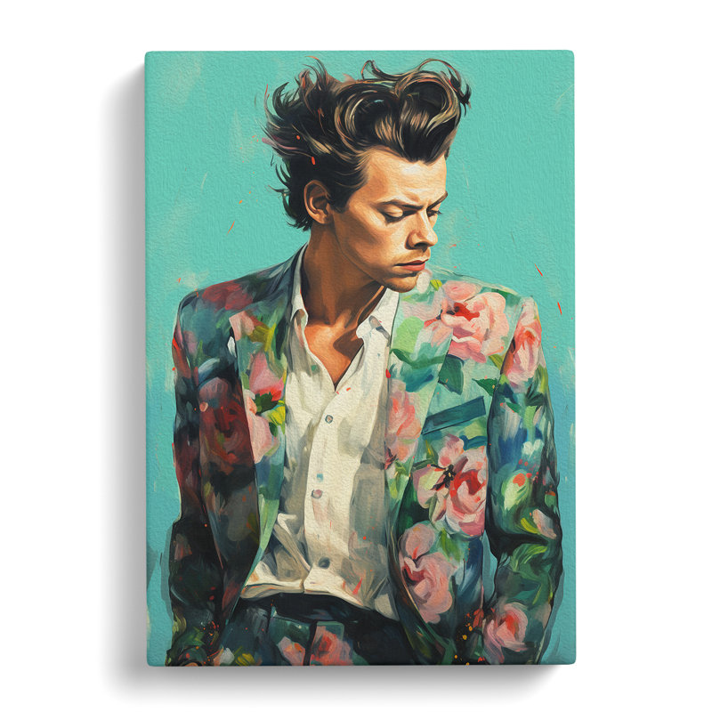 Harry Styles Tachisme - Wrapped Canvas, 76cm H x 50cm W x 3cm D
