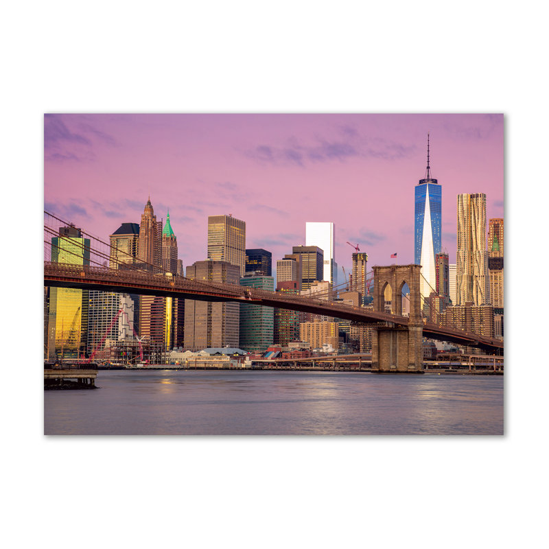 Manhattan New York - Wrapped Canvas Print