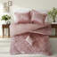 Ensembles de literie pour couette en velours luxueux, confort rosé en polyester pour la maison