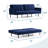 Lucid Comfort 74'' Upholstered Convertible Sofa-57282588