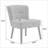 Walnut Brown Shellback Upholstered Accent Chair for Adults, Comfortable Chair Seating for Living Room Bedroom-2060023484