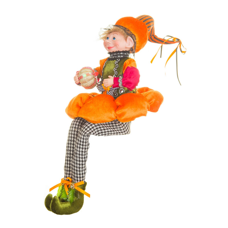 Elfe de mer orange assis