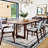 Modern Bordered Area Rugs Living Room Distressed Carpet Non Slip Low Pile Accent Rug for Dining Room Home Office Nursery-1409592620-1409592626