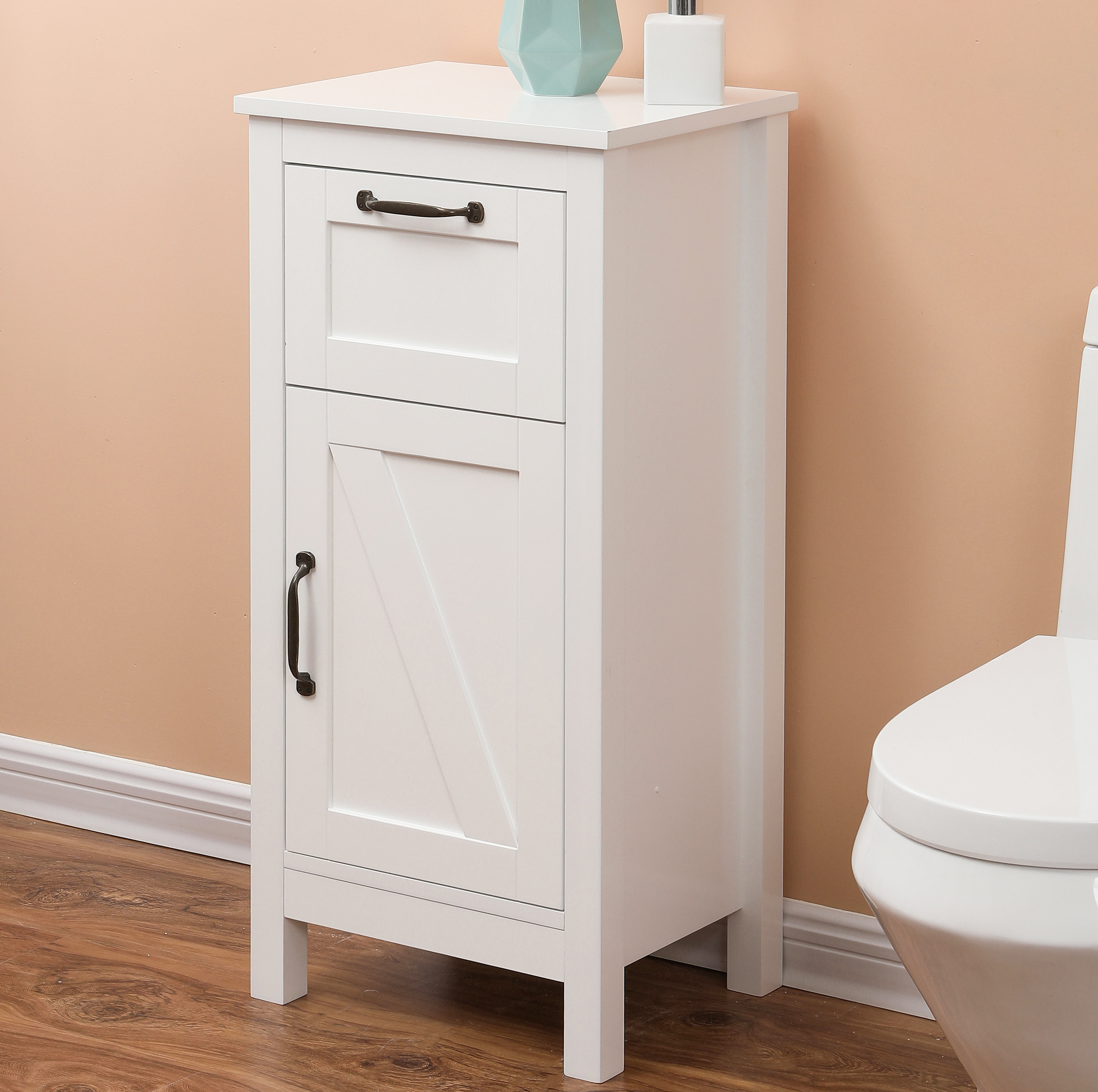 Rosecliff Heights Harton Freestanding Bathroom Cabinet & Reviews | Wayfair