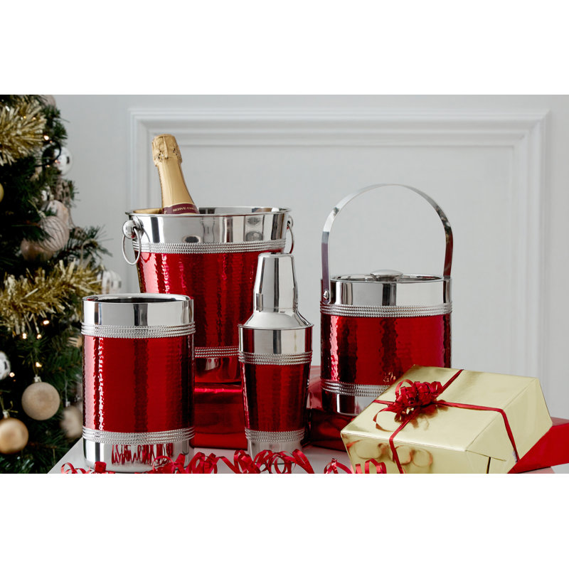 Janeen Stainless Steel Ice Bucket with Tong