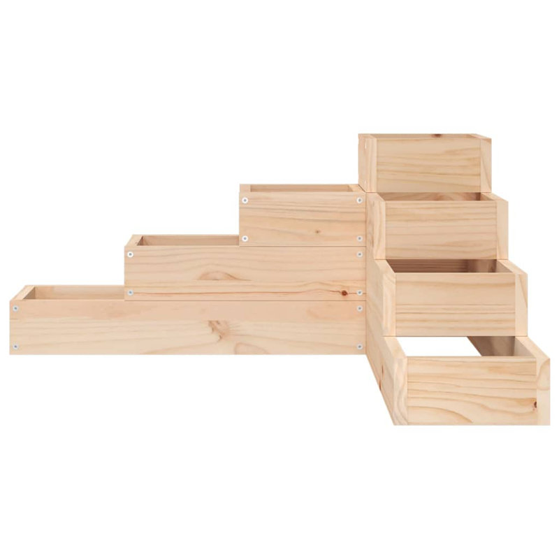 Aishe Planter Box, 36cm H x 80.5cm W x 79cm D, Brown