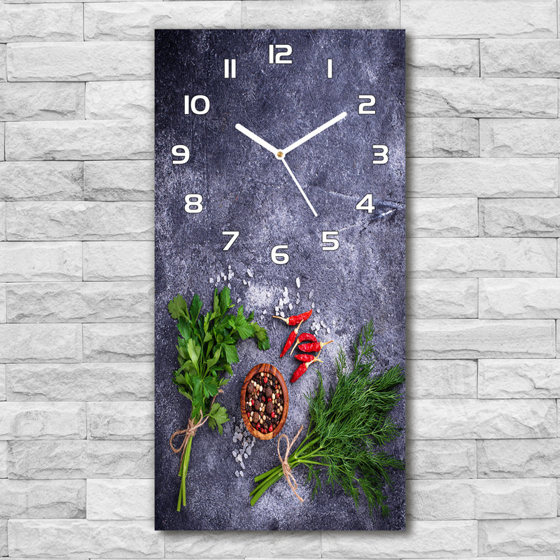 Jacueline Glass Wall Clock, Purple/Red/Green/White