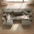 105 " Double-Layer Padded Sofa Couch, Deep Seated with Lumbar Support, No Assembly Required, Sit & Recline Comfortably-1309684266