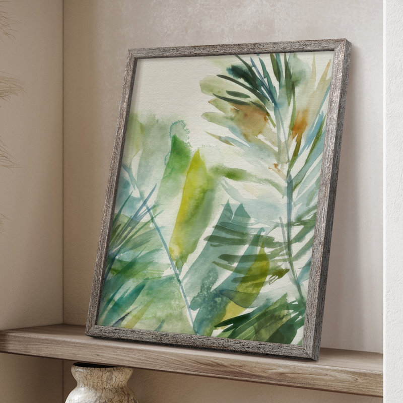 «Paradise Memory I», reproduction encadrée - bois massif