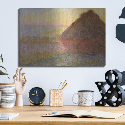 «Grainstack Sunset» par Claude Monet