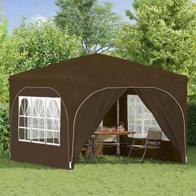 Vidaxl Pop-Up Party Tent 210D Oxford With Silver Coating