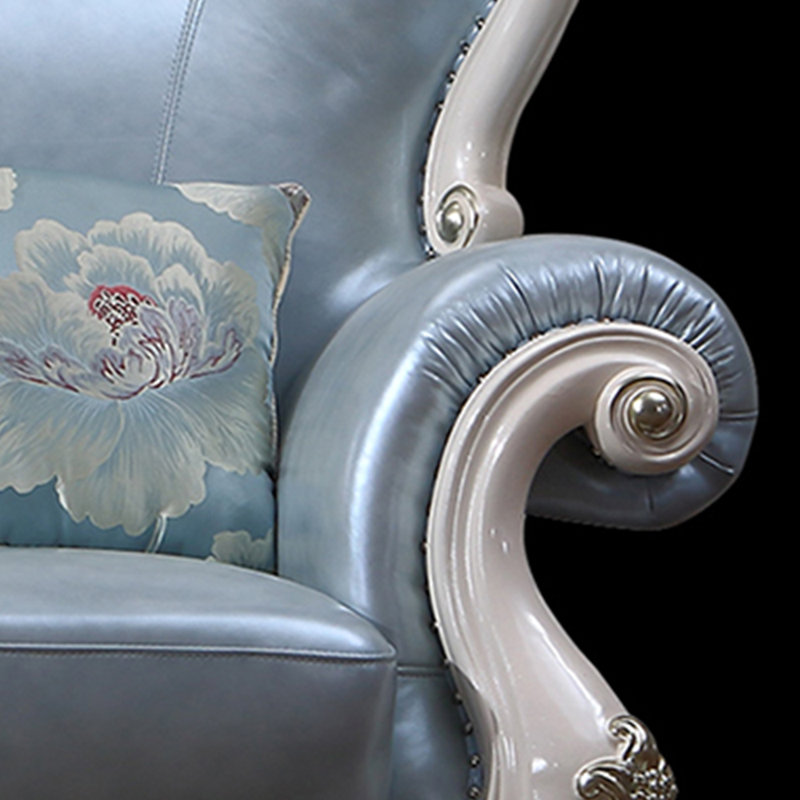 Fauteuil de loisirs européen de luxe avec accoudoirs de 48,4 po de largeur